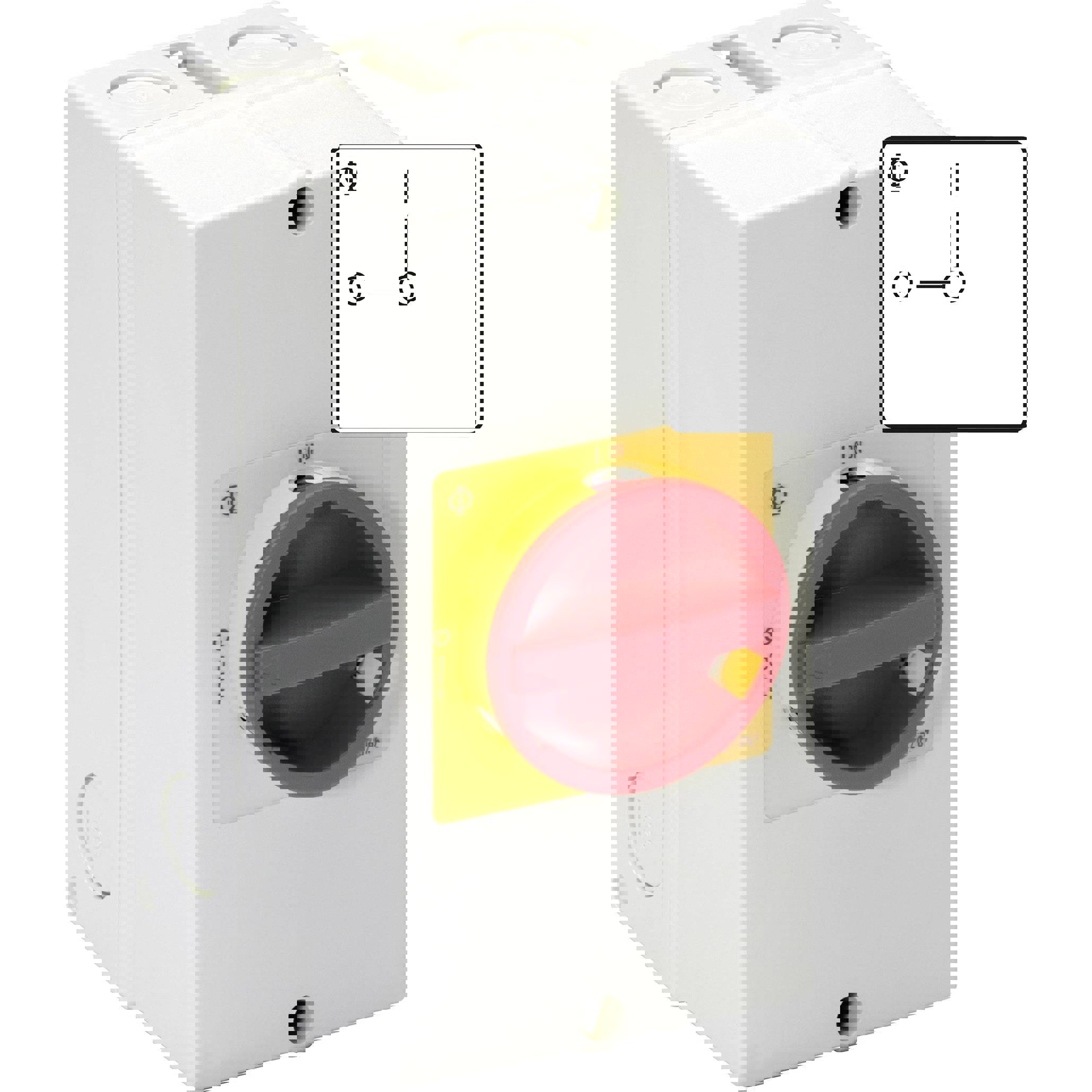 KG10.T203/40.KS51V Reparaturschalter absperrbar mit Not-Aus Drehschalter IP66/IP67, 20A, 1 Schließer 1 Öffner, 5.5kW - Kraus & Naimer