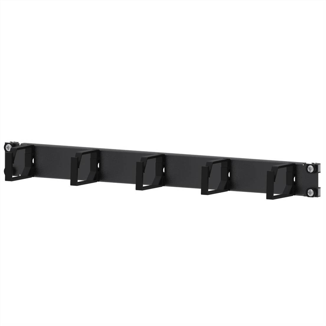 Kabelführungsplatte 1U 48.3 cm Rack-Zubehör Schwarz 21-3145-30 Apranet