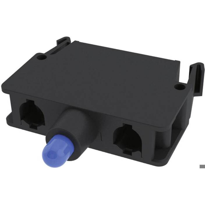 LED-Element E2LF1A6V1 - Tastend, Blau, Schraubanschluss, Bodenbefestigung Pizzato Elettrica