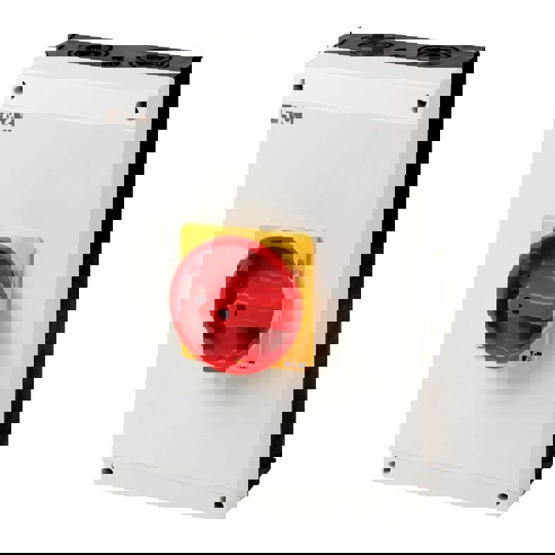 P3-100/I5/SVB Wartungsschalter für Aufbau | verriegelbar Rot 690 V, Schraubanschluss, Schutzart IP65, Schutzart NEMA 12, Türkupplungsdrehantrieb, 3-polig - Eaton