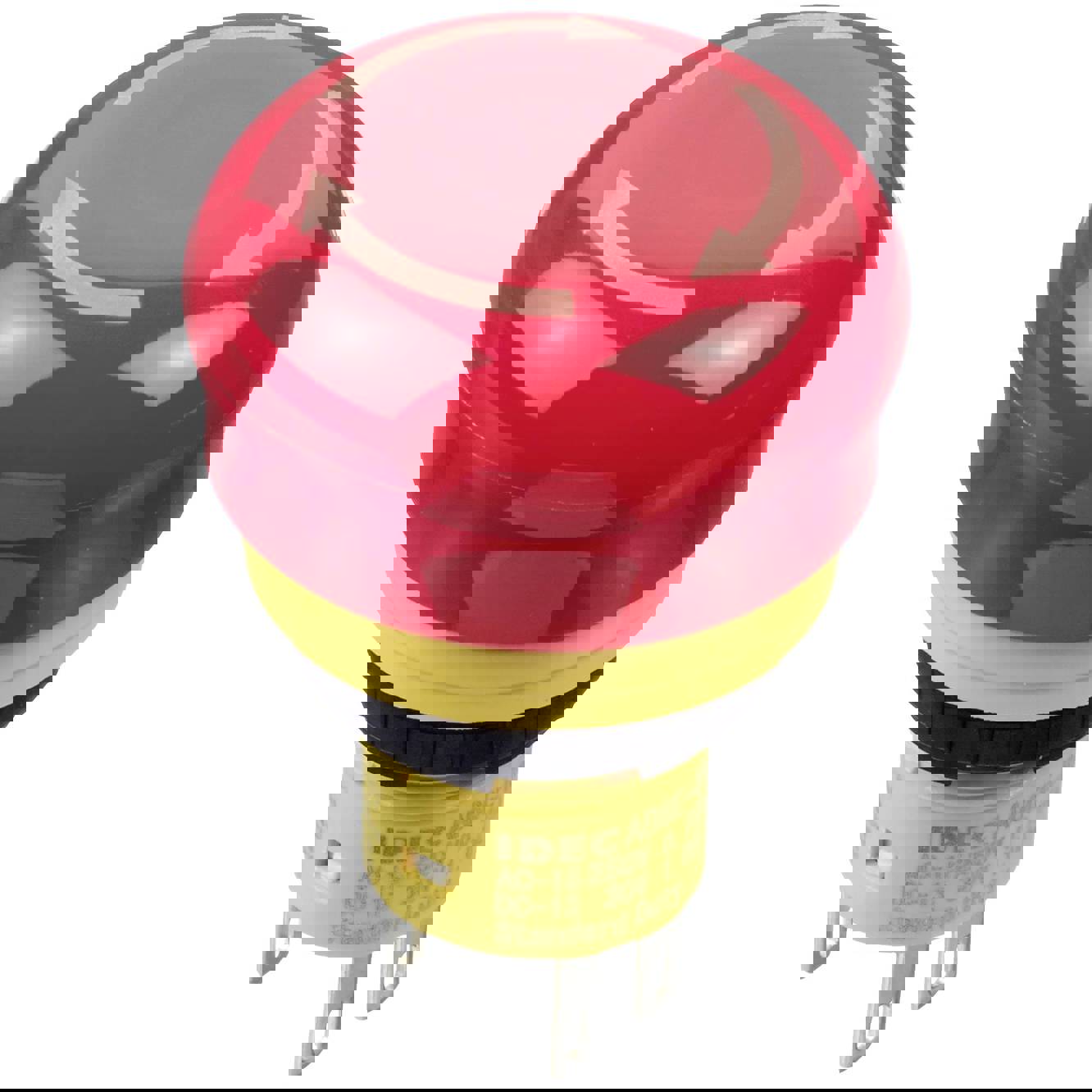 Not-Aus-Schalter AB6E-3BV02PTRM - Temperaturbereich -25°C bis +60°C, IP65, Flachstecker/Lötöse, Ø 30 mm - Idec