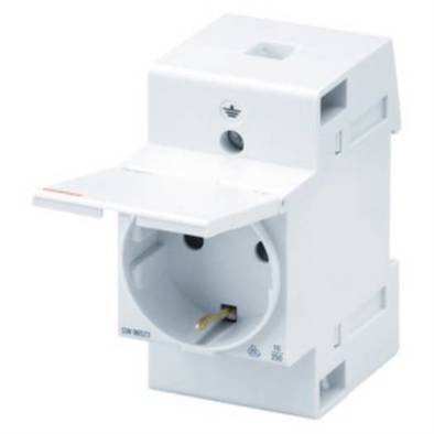 Steckdose GW96523 mit Klappdeckel - Schutzkontakt Typ F - Gewiss