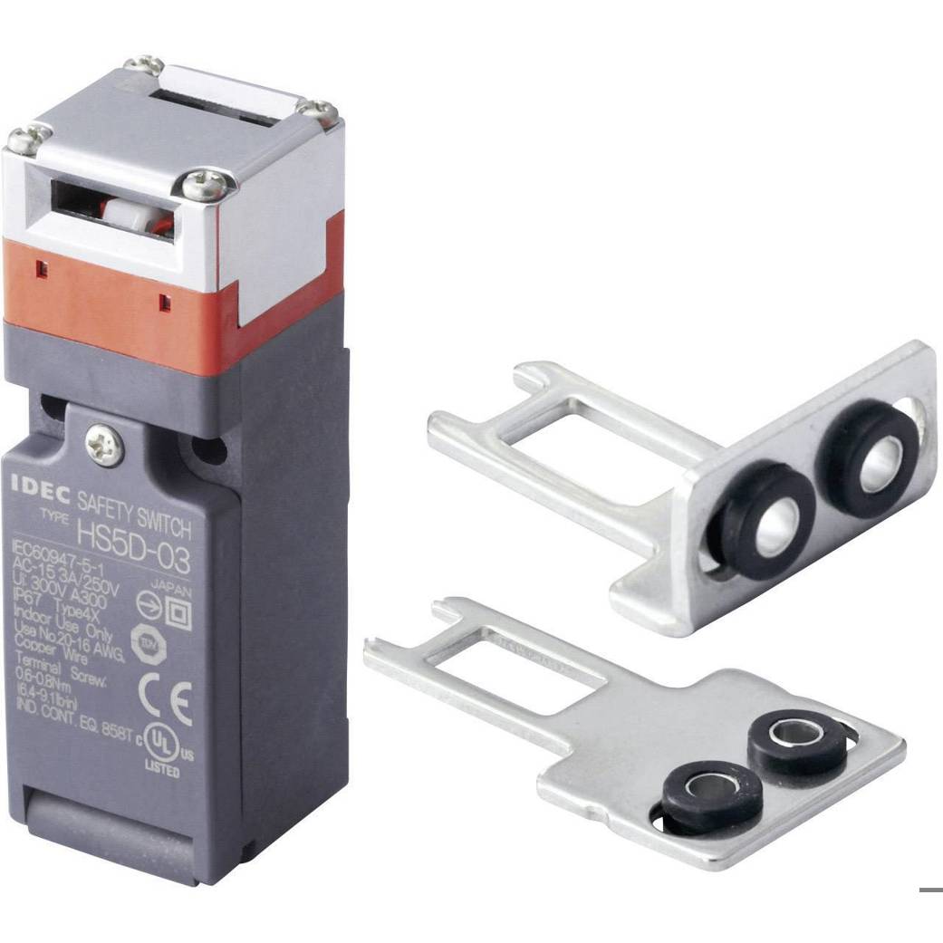 Sicherheitsschalter HS5D-03ZRNM-SET mit Metallhebel, tastend, IP67, -30°C bis +70°C, Schraubanschluss, 300V/AC, 10A, Idec