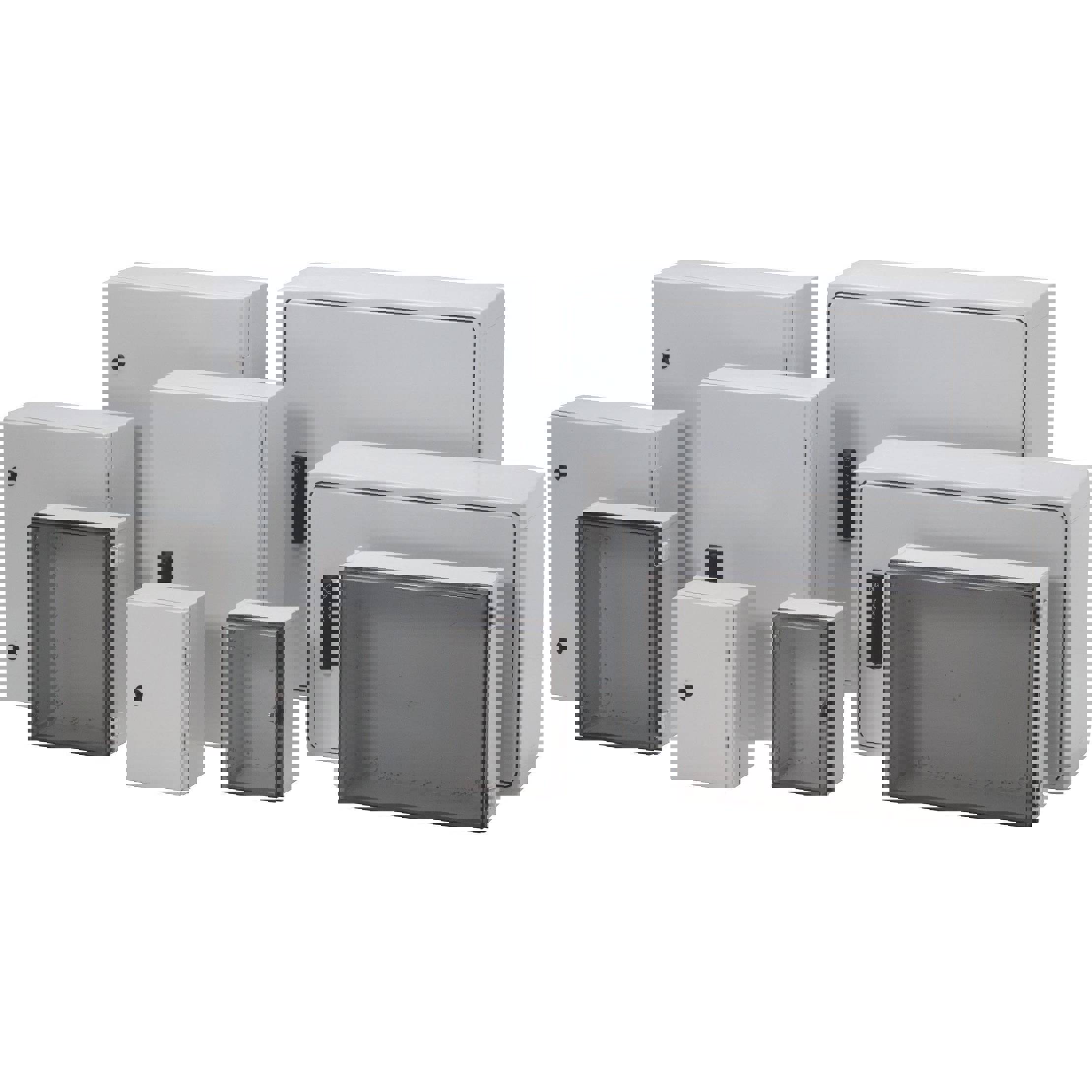 Wand-Gehäuse CAB PC 604022 G Polycarbonat IP65 Schnappverschluss lange Seite (L x B x H) 600 x 400 x 220 mm - Fibox