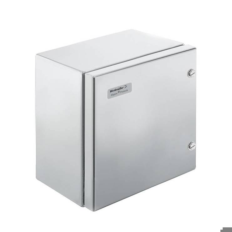 Wand-Gehäuse KEBIHS202015S2N0 Aluminium Edelstahl 200x200x150mm IP66 für Außenaufstellung geeignet - Weidmüller