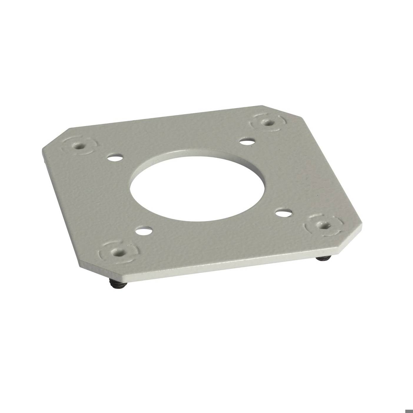 Adapter für Montage an Vierkantrohr S3CM-Schränke NSYCMUCPAD87 Befestigungssatz grau RAL 7035 Schneider Electric