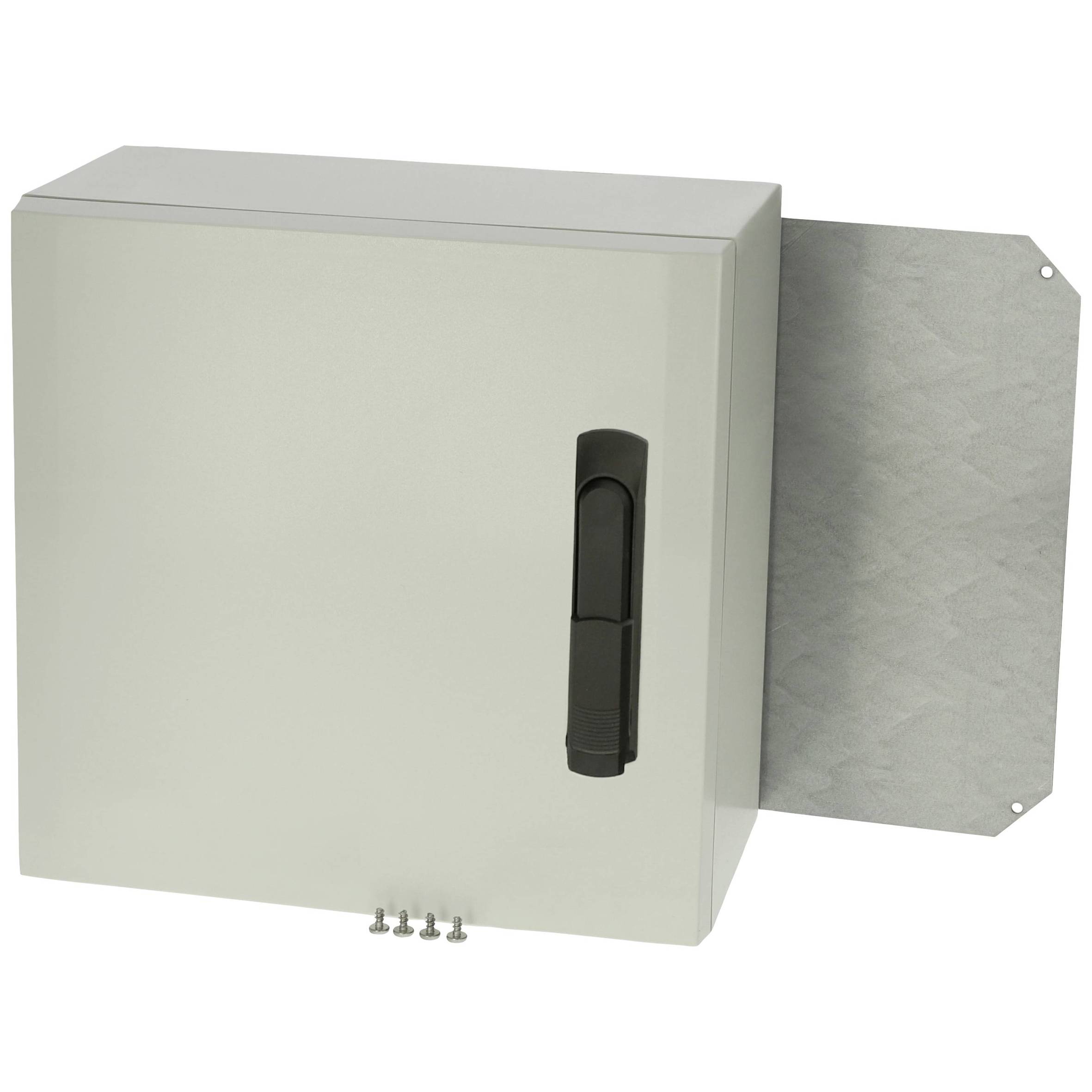 ARCA 404021S Schaltschrank 8120089 Polycarbonat IP66 IK10 mit Montageplatte 2-Punkt Schließung korrosionsgeschützt mit Schwenkhebel 400 x 210 x 400 mm Grau 1St. Fibox