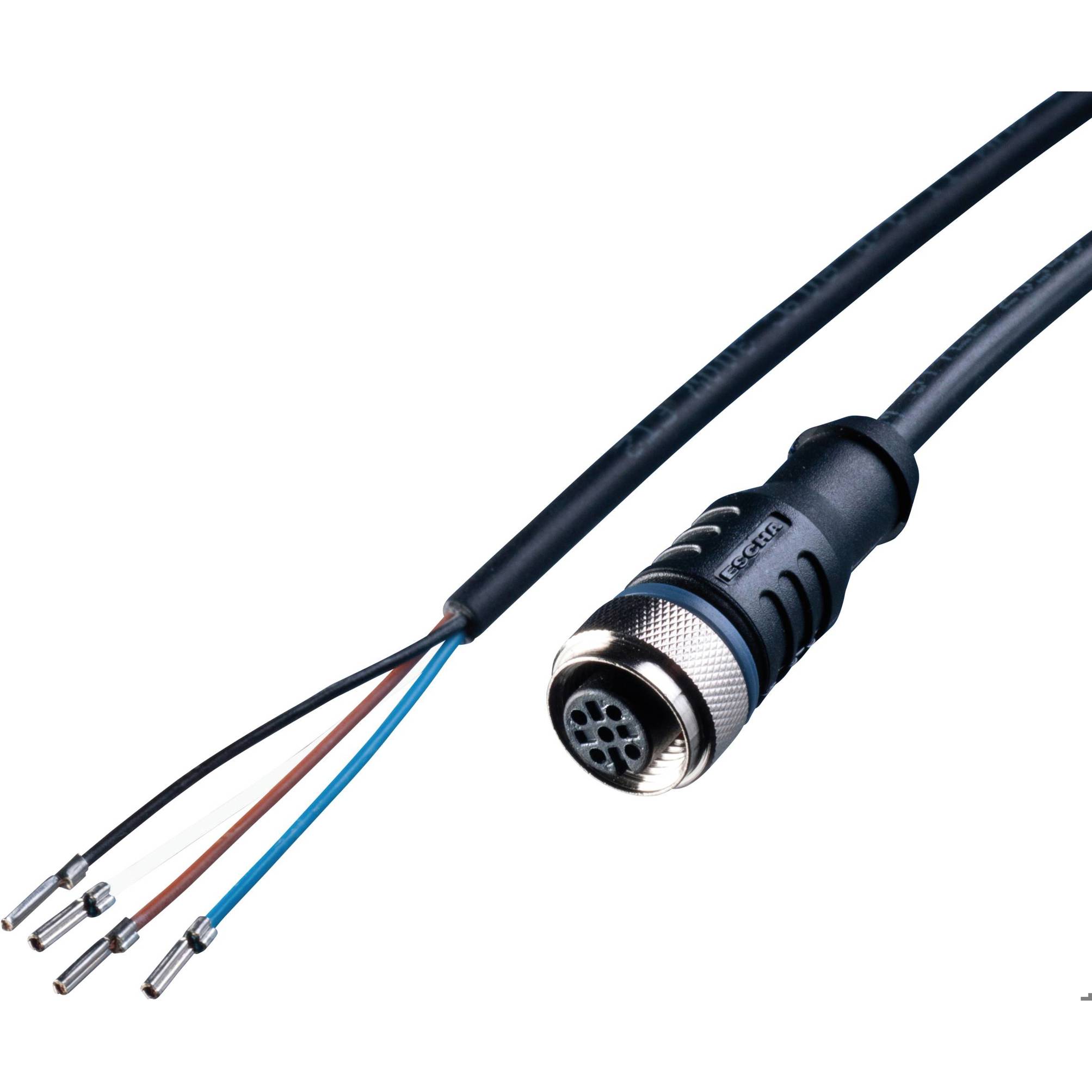 Anschlussleitung Sensor Kabel 200100-06 10m – Kabel, offenes Ende, M12 Buchse | LED2WORK