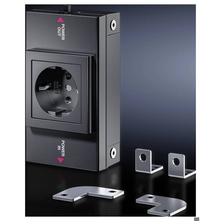 Schaltschrank-Steckdose SZ 2500.710 Kunststoff Lichtgrau IP20 Rittal