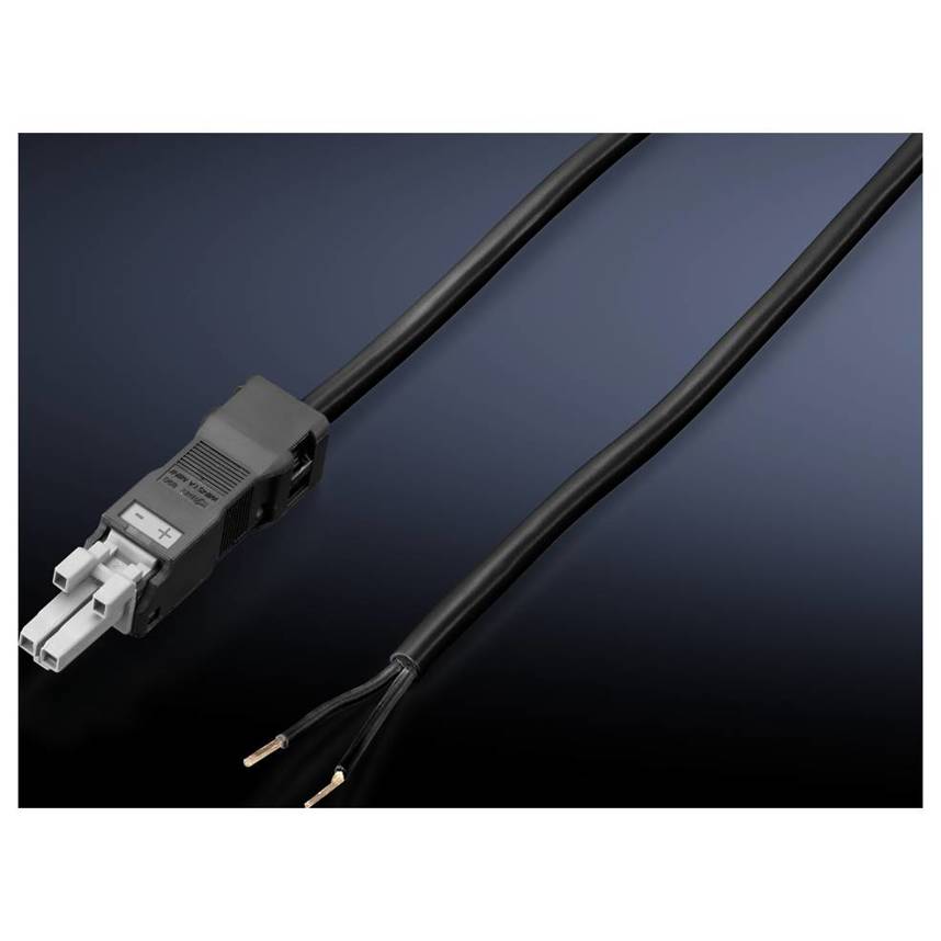 Anschlussleitung 2500.410 3m Kabel, offenes Ende, Buchse | Rittal