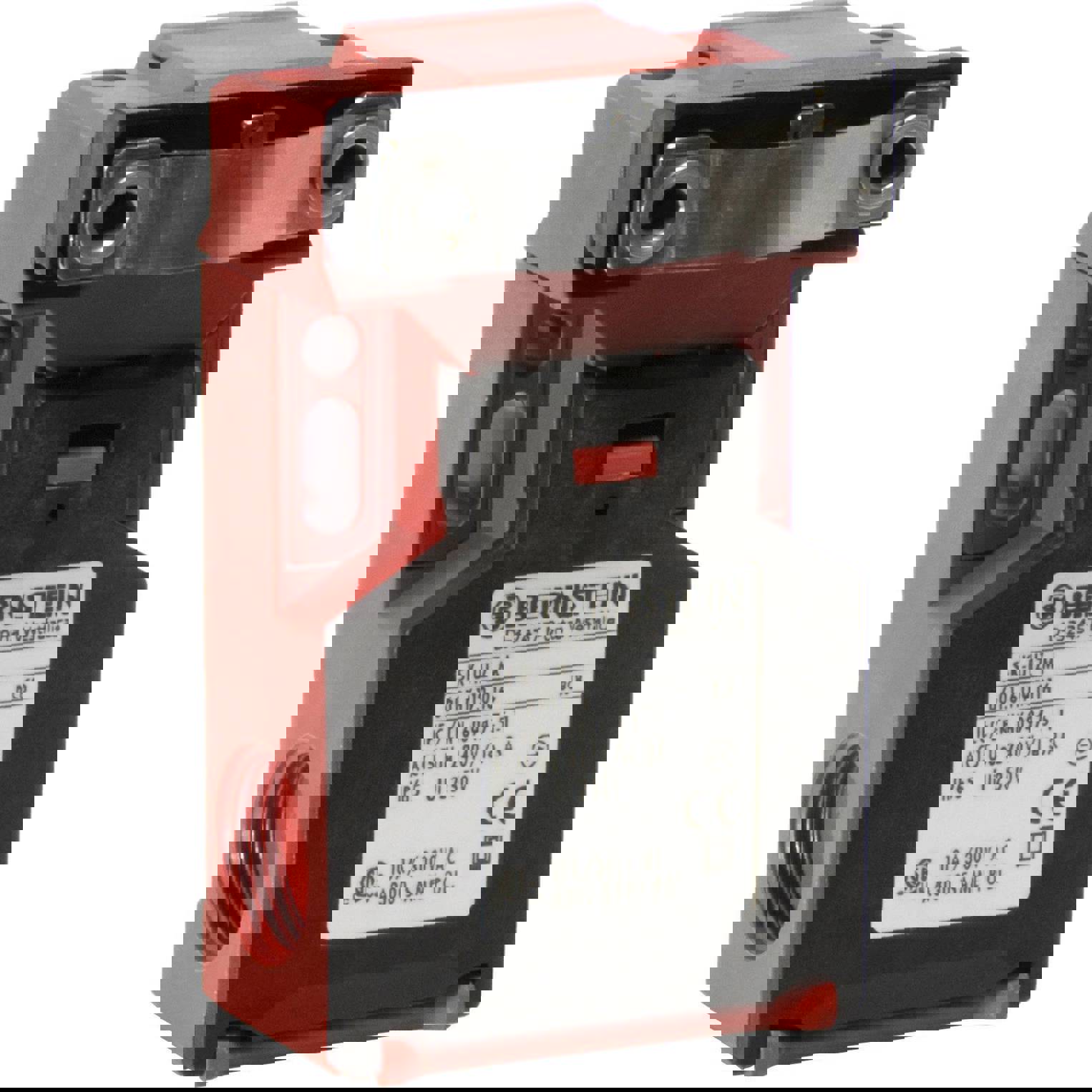 SK-U1Z M 6016119016 Sicherheitsschalter mit getrenntem Betätiger, tastend, Kunststoff, IP65 240V/AC 10A, 1 Schließer & 1 Öffner, Schraubanschluss, BHT 52x90x30mm Bernstein