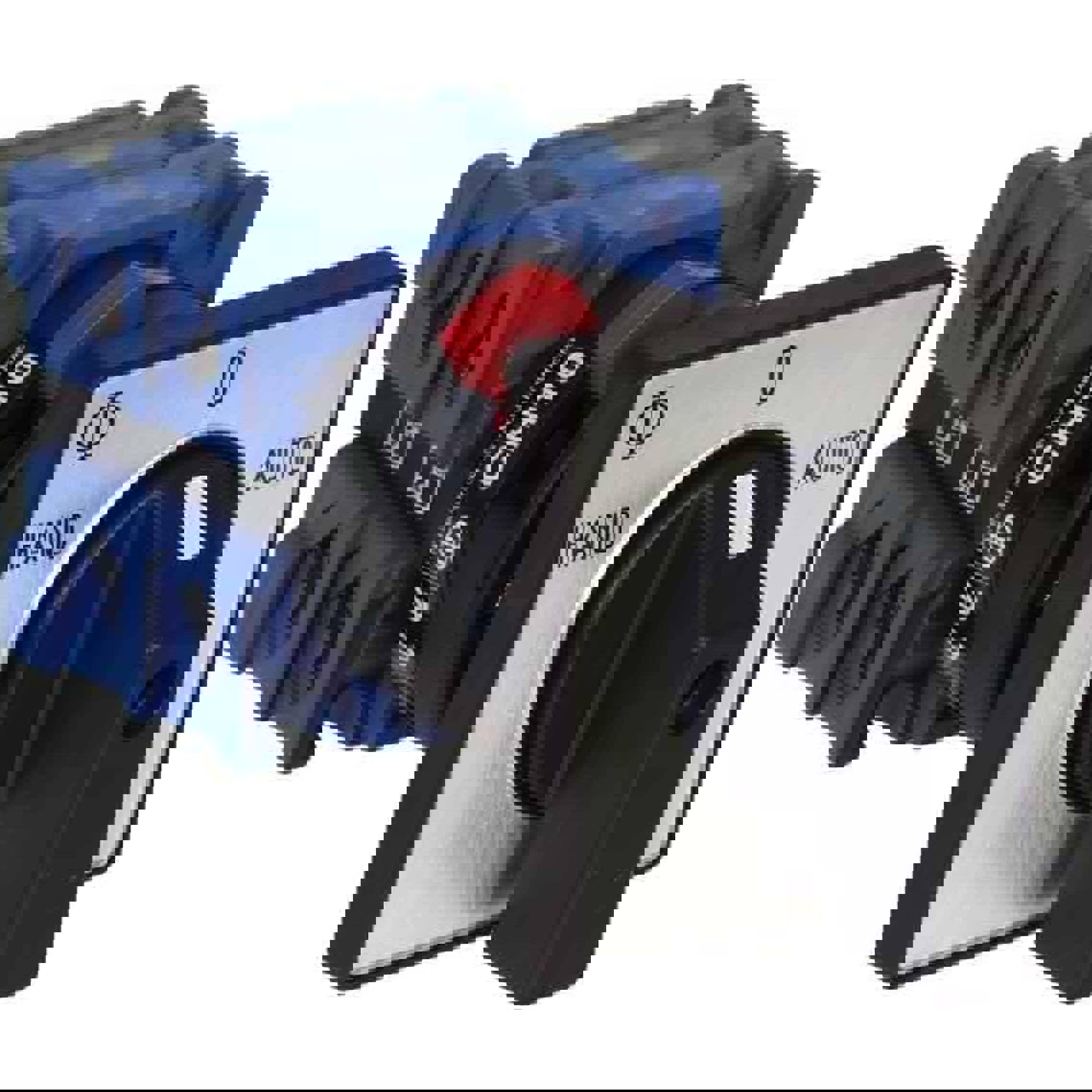 CH10.A211.FT2.F085 Umschalter 20A Knebel Schaltstrom IP66 mit Steck-Klemm 2 x 60° für Zentralbefestigung Grau/Schwarz Kraus & Naimer