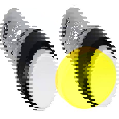 CP3-10Y-10 Drucktaster Gelb mit Schraubanschluss und rundem Kunststoff-Frontring, 22mm Einbaudurchmesser - ABB