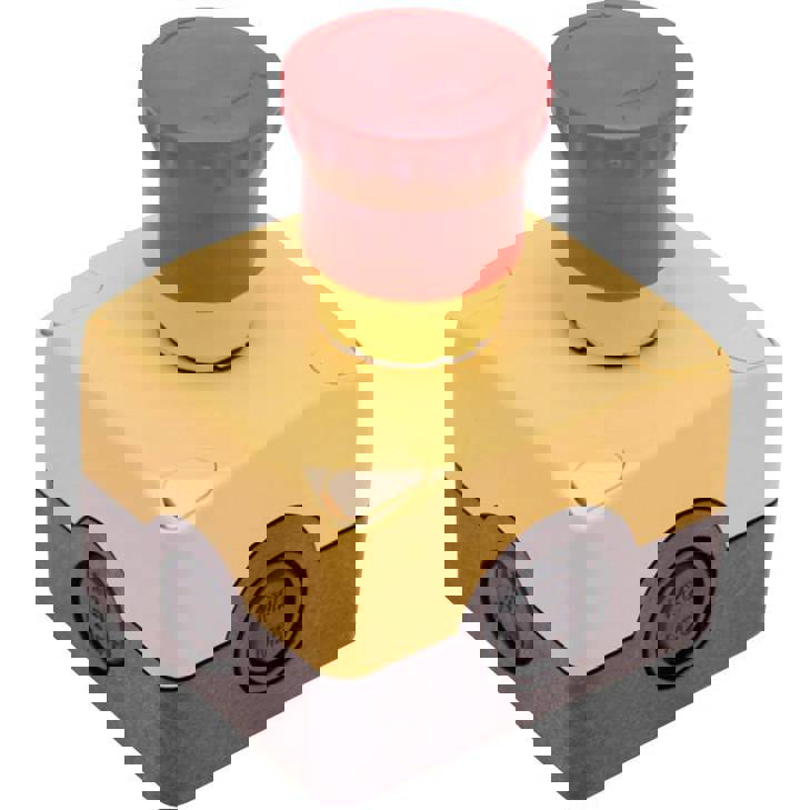 Not-Aus-Schalter ES AC31003 - Pfeilmarkierung, Zugentriegelung, IP67, 250V, 6A - Pizzato Elettrica