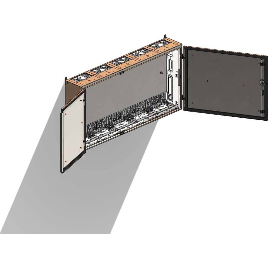 Wandgehäuse Modell SE54 geerdet, 1St. - ABN
