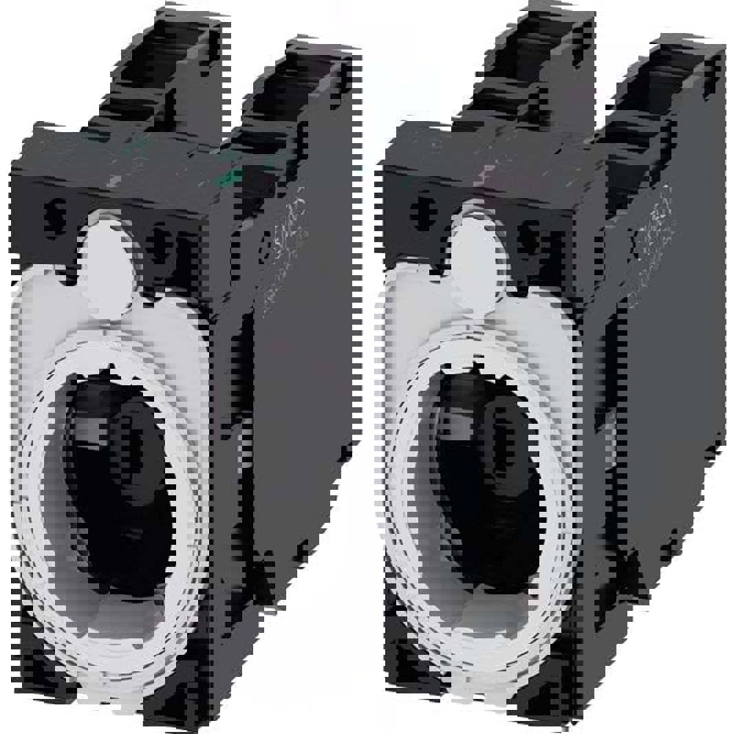 Halter für 3 Module 3SU1501-1AG50-1LA0 mit Frontbefestigung und Schraubenanschluss - Blau | Siemens