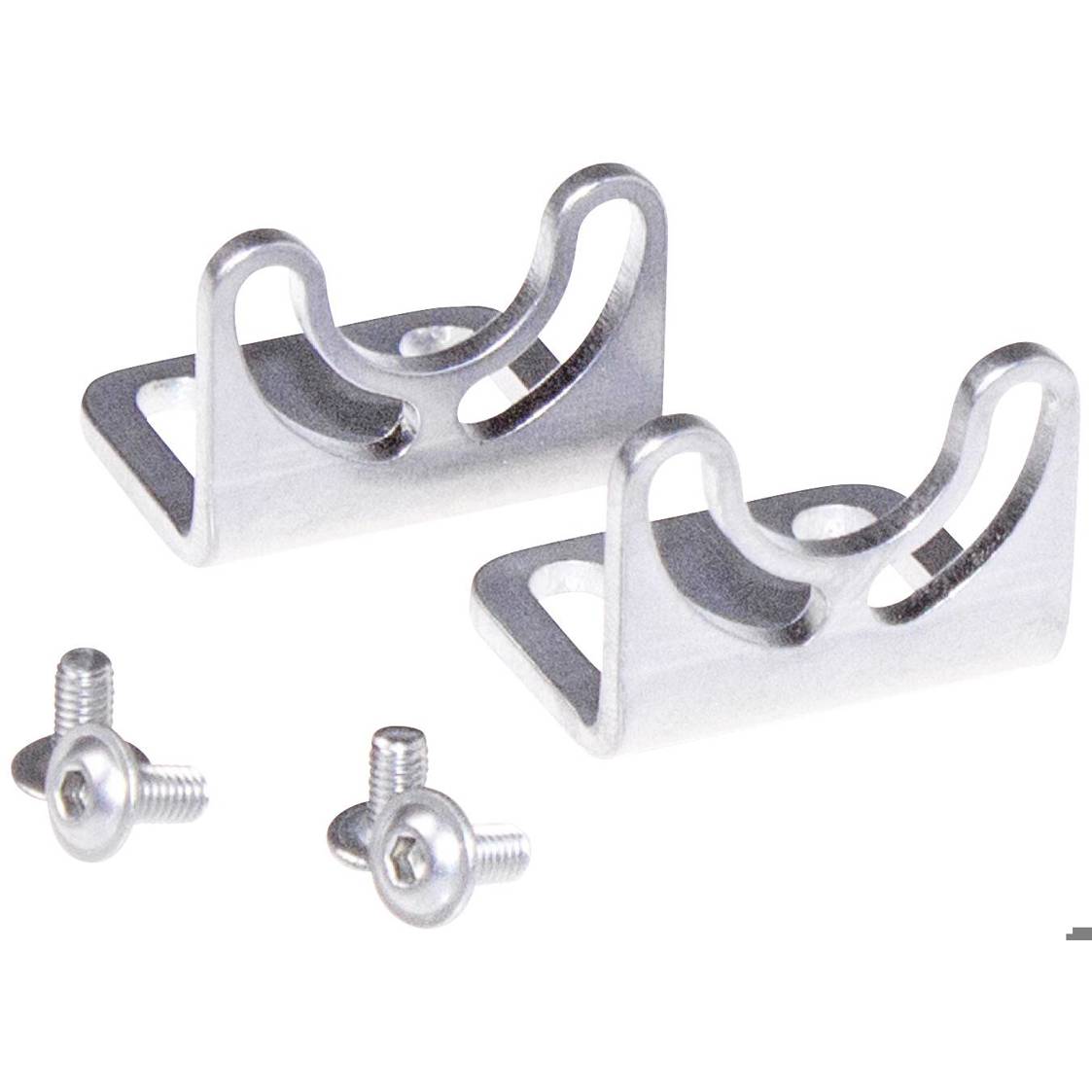 Halter aus Edelstahl 210200-23 (L: 20mm x B: 25mm x H: 20mm) 1 Paar - LED2WORK